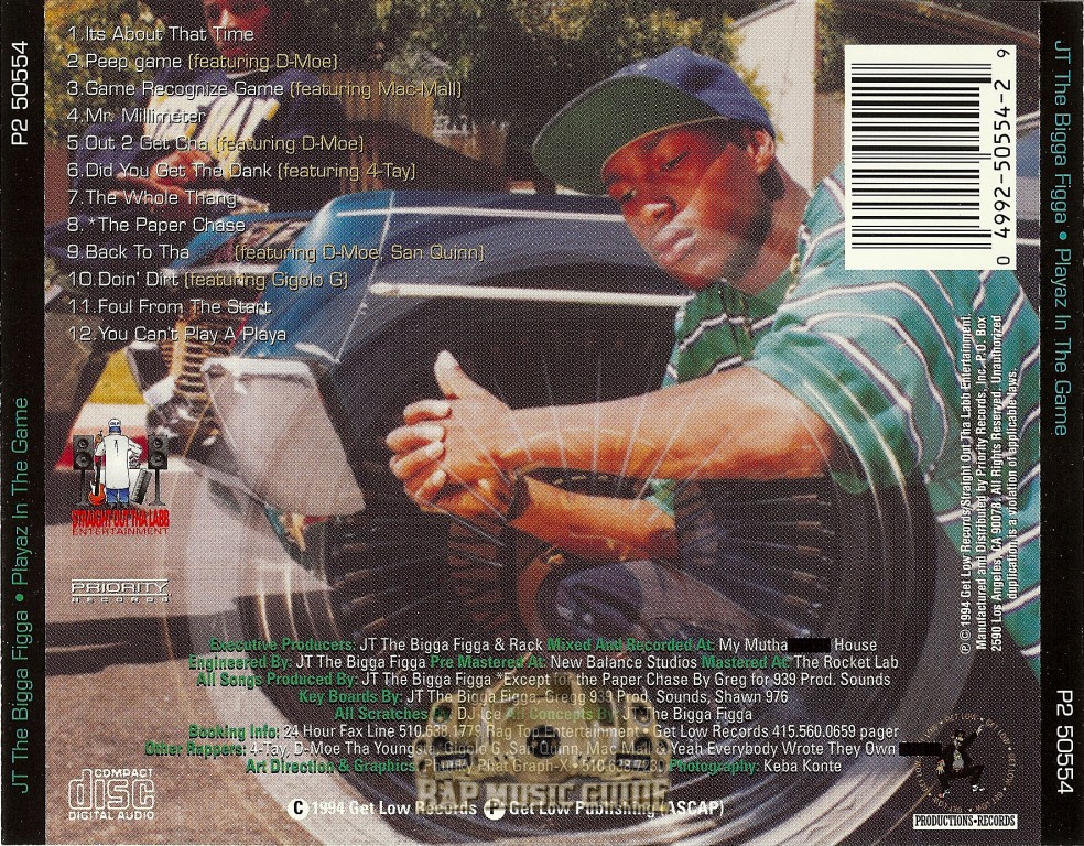 JT The Bigga Figga Playaz N The Game 3rd Press. CD